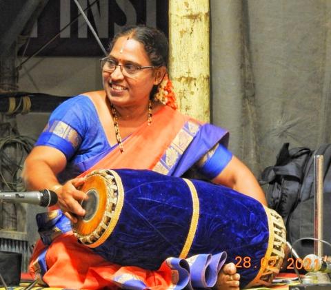 Sandhya S. Prabhu, Sree Bavaneeswara Temple, 2021. (Photo: Mookambika Janmashtami)